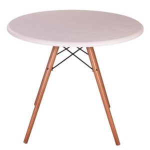 میز پایه چوبی